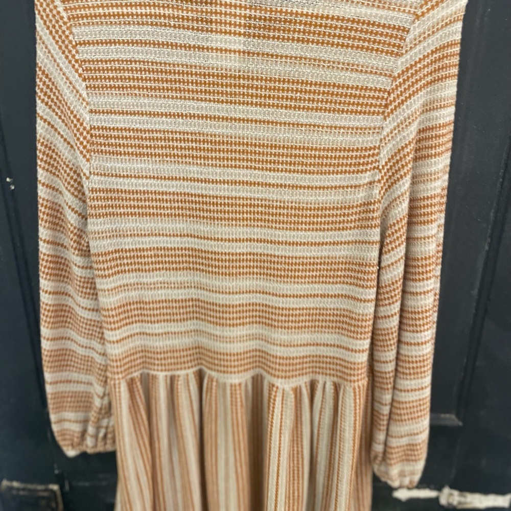 Mustard yellow, cream, tunic, fall, xl, preloved